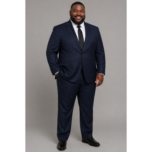 Ordermark Pure New Wool 2pc Suit in Deep Navy