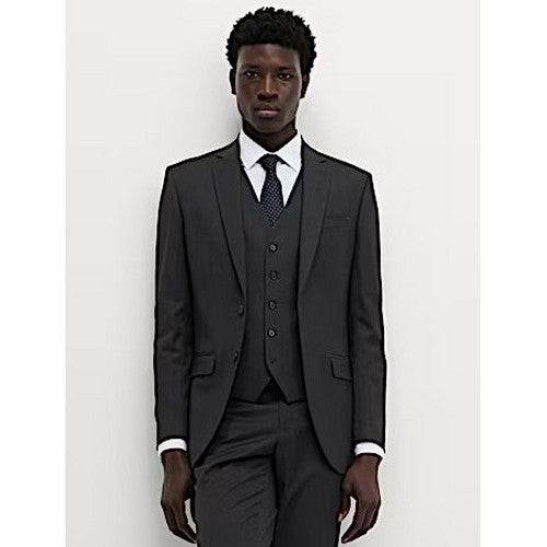 T15/1603F Marks & Spencer Slim Fit Stretch Suit Jacket in Black