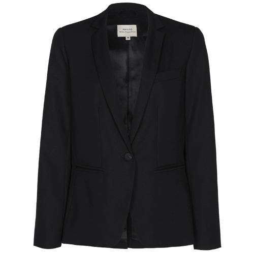 Camaieu Slim Fit 1-Button Suit Jacket in Black