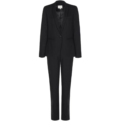 Camaieu Slim Fit Pant Suit in Black