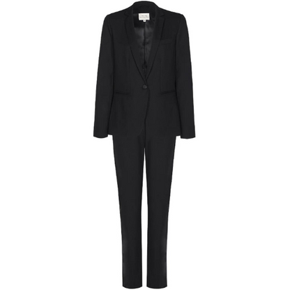Camaieu Slim Fit Pant Suit in Black