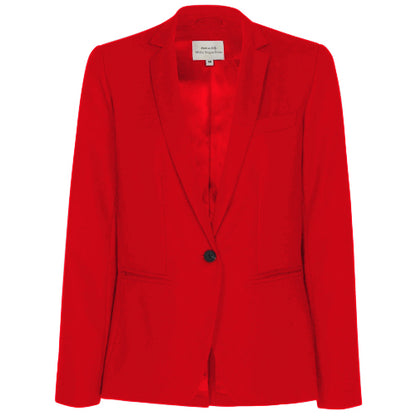 Camaieu Slim Fit Pant Suit in Red