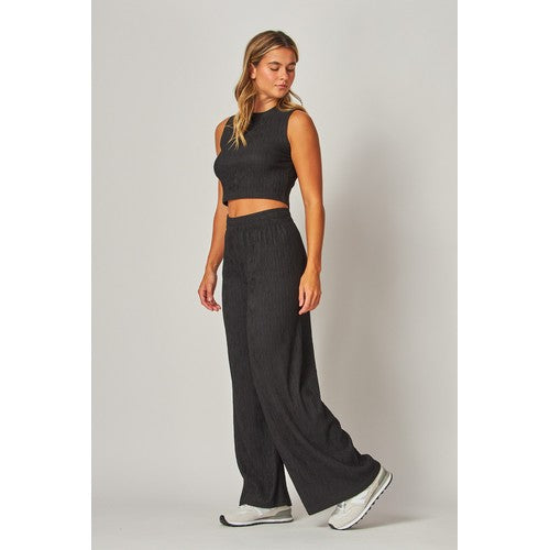 Wide Leg Pants in Black