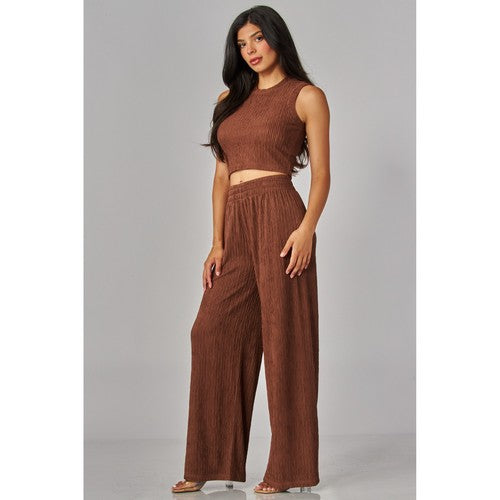 Crop Tank Top in Espresso