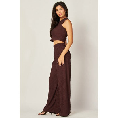 Crop Tank Top in Espresso