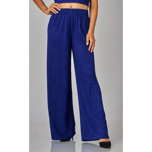 IRIS-1S Wide Leg Pants in Blue Tanzanite