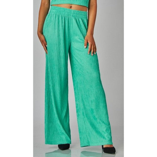 IRIS-1S Wide Leg Pants in Spearmint 