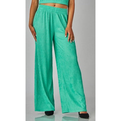 IRIS-1S Wide Leg Pants in Spearmint 