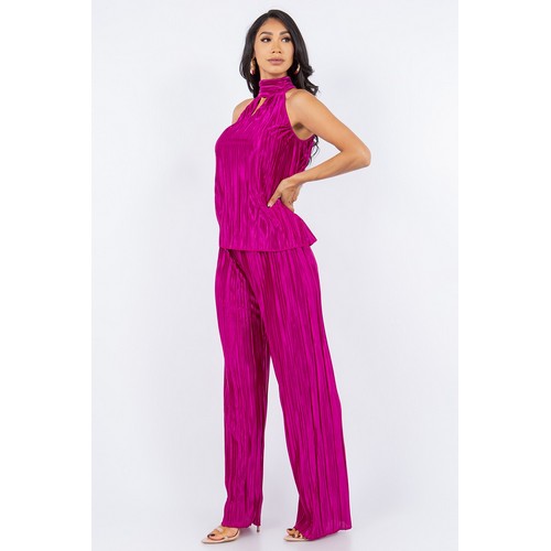 Pleat Palazzo Pants