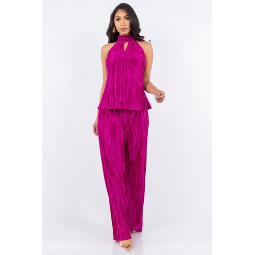 2246-7 Pleat Palazzo Pants