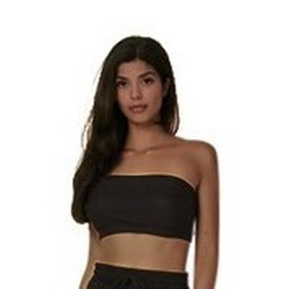 Rib Tube Top in Black