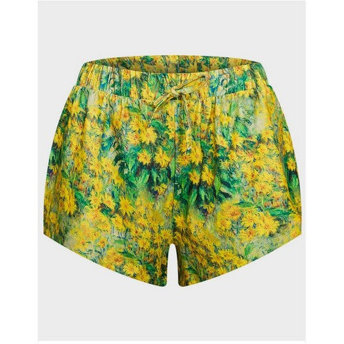 Primark Monet Jerusalem Artichoke Sleep Shorts in Yellow & Green