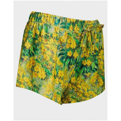Primark Monet Jerusalem Artichoke Sleep Shorts in Yellow & Green