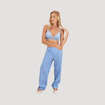 PrettyLittleThing Linen Look-Bralet & Pant Set
