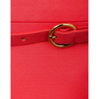 Orsay Belted Sleeveless Work Dress in Coral