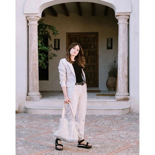 Linen Pant Suit in Natural