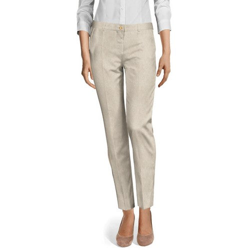 Linen Pant Suit in Natural