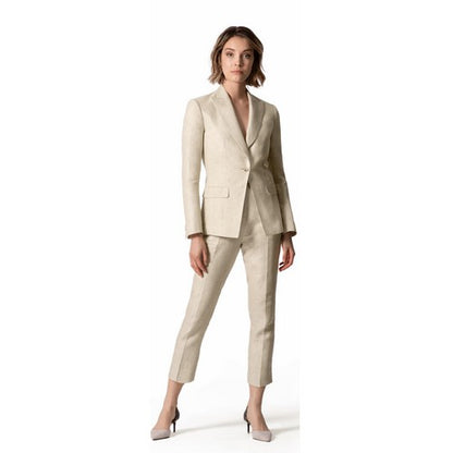 Linen Pant Suit in Natural