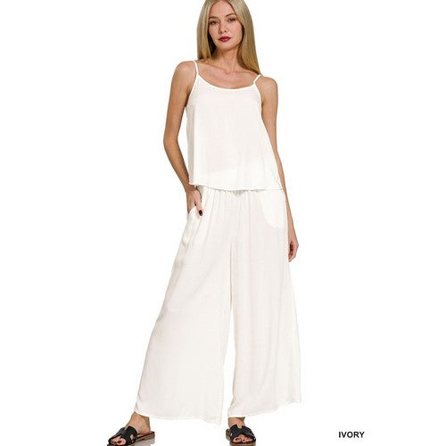 Cami Vest Top in Ivory