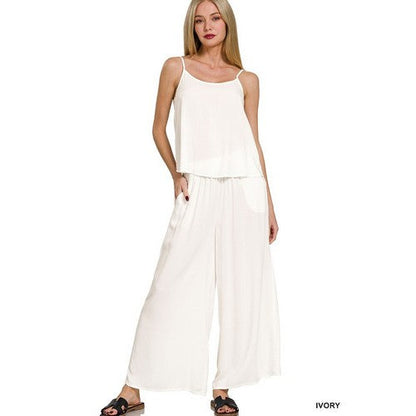 Cami Vest Top in Ivory