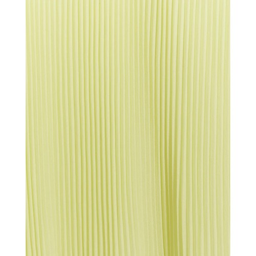 River Island Accordian Pleat Midi Skirt in Yelllow