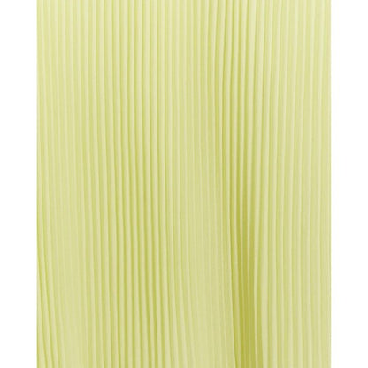 River Island Accordian Pleat Midi Skirt in Yelllow