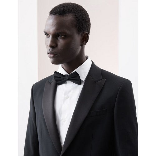 Marks & Spencer Satin Lapel Blazer in Black