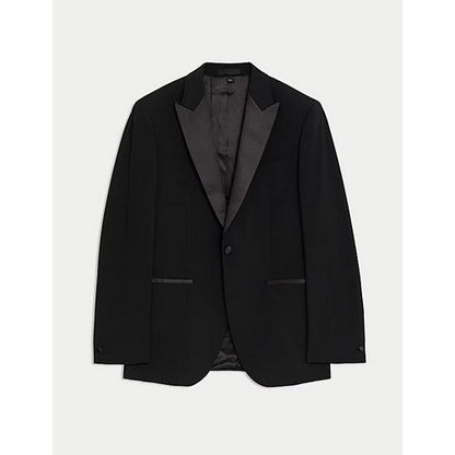 Marks & Spencer Satin Lapel Blazer in Black