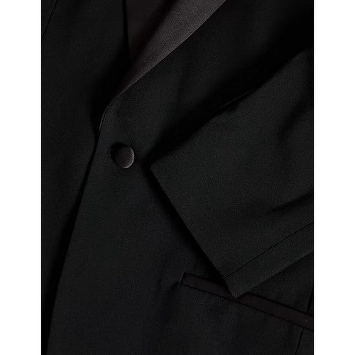 Marks & Spencer Satin Lapel Blazer in Black