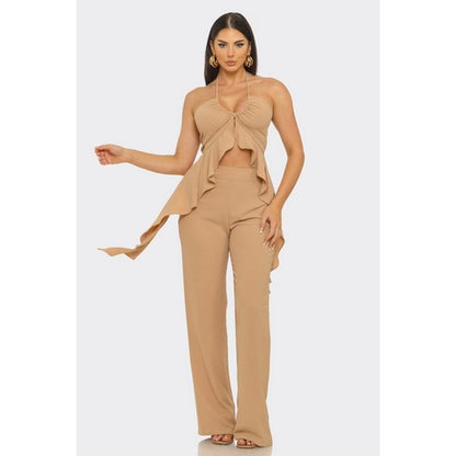Wide Leg Pants in Tan [NOT SOLD INDIVIDUALLY]