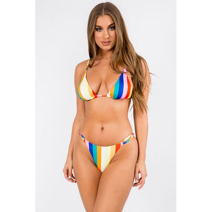 Z22-8 Stripey Triangle 2pc Bikini Multi