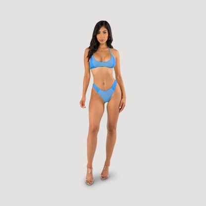 Neon Chic 2pc Bikini Set in Blue