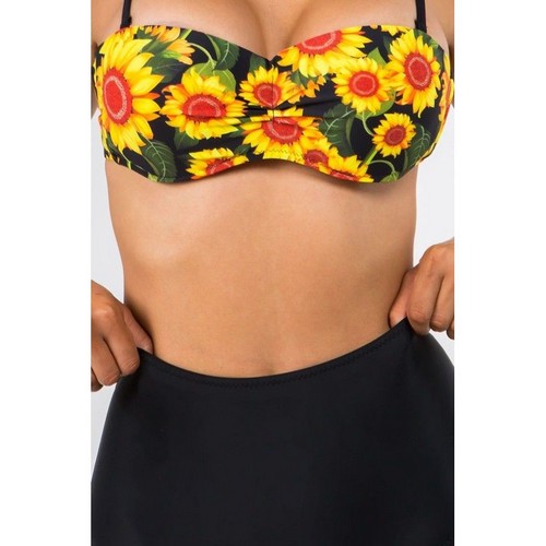 Sunflower High Waist 2pc Bikini Set in Yellow