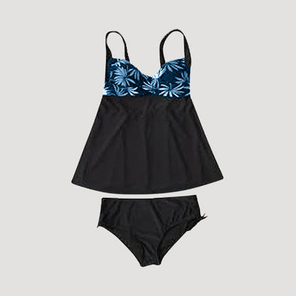 Plus Size Tankini Dress 2pc Bathing Suit in Navy