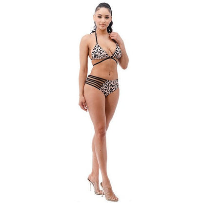 Strappy Bikini in Leopard