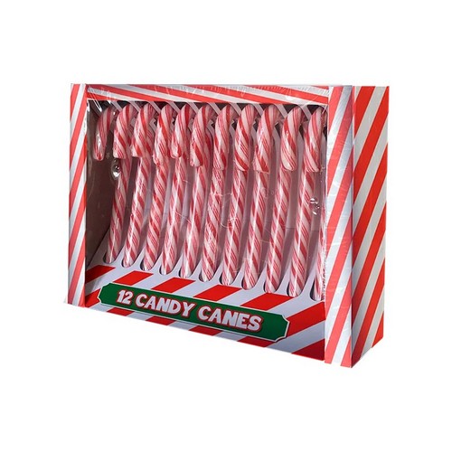 Mint Flavour Candy Canes 12pk