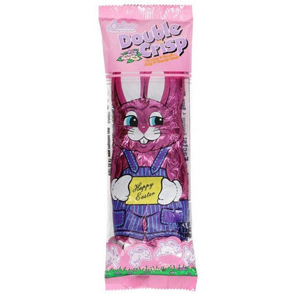 172196 Palmer Double Crisp Bunny-Shaped Chocolate Candy in Pink
