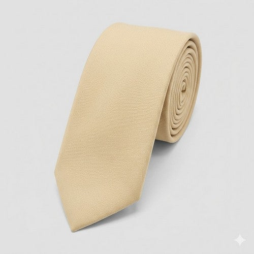 Marks & Spencer Pure Silk Textured Yellow Tie