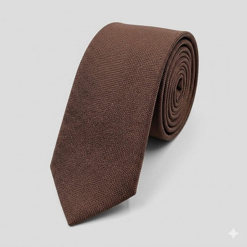 Marks & Spencer Pure Silk Textured Navy & Red Print Tie