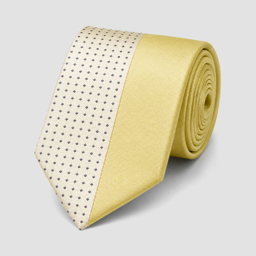 Umo Lorenzo Slim Tie in Half Diamond Yellow