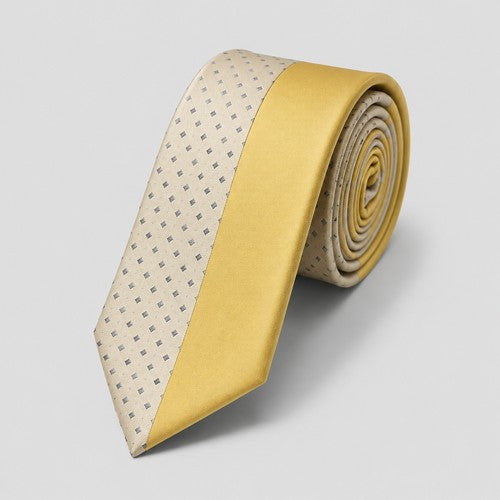 Umo Lorenzo Slim Tie in Half Diamond Yellow