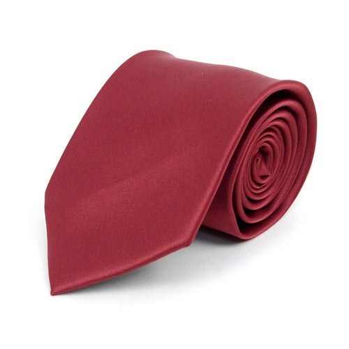 PS1301-5 Umo Lorenzo Standard Satin Tie Burgundy