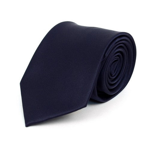 PS1301-5 Umo Lorenzo Standard Satin Tie Navy