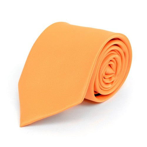 PS1301-5 Umo Lorenzo Standard Satin Tie Orange