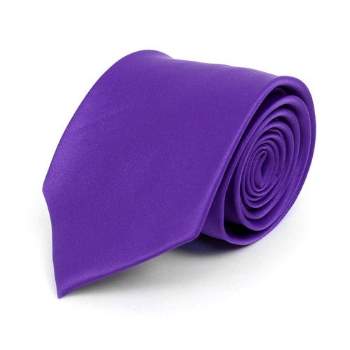 PS1301-5 Umo Lorenzo Standard Satin Tie Purple