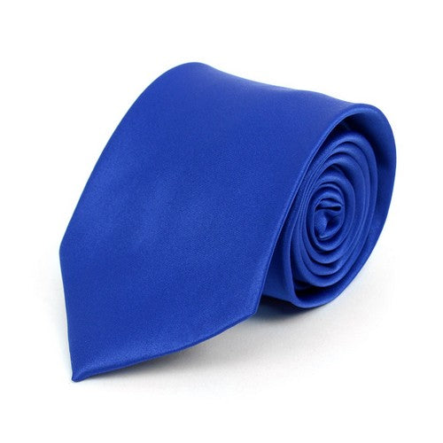 PS1301-5 Umo Lorenzo Standard Satin Tie Royal Blue