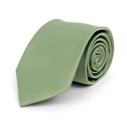 PS1301-5 Umo Lorenzo Standard Satin Tie Sage