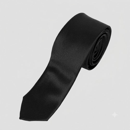 Umo Lorenzo Skinny Tie in Black