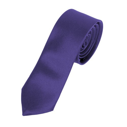 PPS2501-01 Umo Lorenzo Skinny Tie Purple