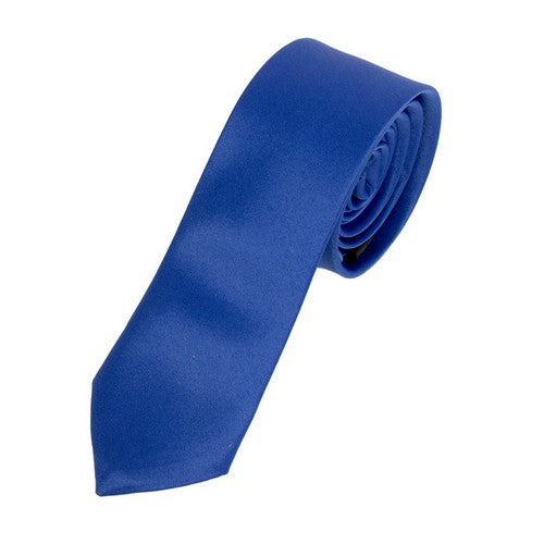 PPS2501-01 Umo Lorenzo Skinny Tie Royal Blue